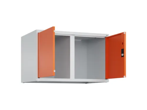 opzetkast,v. locker,2vak.,vak B 400mm,HxBxD 500x800x500mm,vleugeldeur