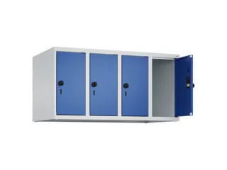 opzetkast,v. locker,4vak.,vak B 250mm,HxBxD 500x1000x500mm,vleugeldeur - 2