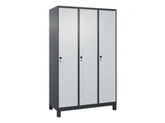 locker,HxBxD 1950x1200x500mm,3vak,vak B 400mm,draaigrendel,voeten