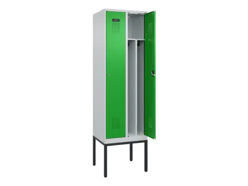 locker voor scheiding van kleding,HxBxD 2120x600x500mm,2vak