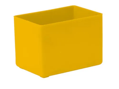 Inzetbak HxLxB 54x80x53mm Polystyreen Geel 50 stuks