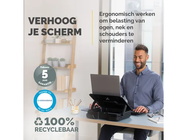 Laptopstandaard Draagtas Fellowes Breyta zwart