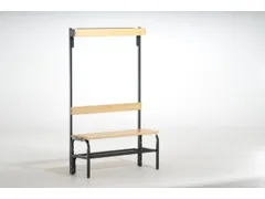 omkleedbank HxLxD 1650x1015x375mm houten lijst RAL7016 antraciet