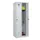 locker,HxBxD 1850x600x500mm,2vak,vak B 300mm,draaigrendel