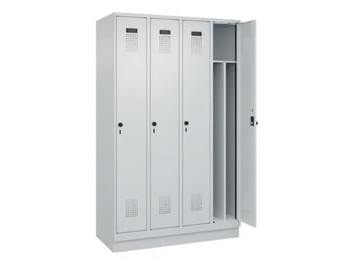 locker voor scheiding van kleding,HxBxD 1950x1200x500mm,4vak