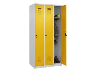 locker,HxBxD 1850x900x500mm,3vak,vak B 300mm,draaigrendel - 1