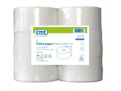 Toiletpapier Maxi Jumbo Eco Cel 2-laags 300m Wit pak 6rol