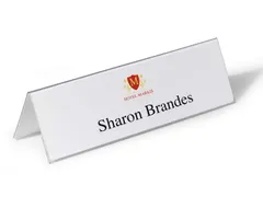 Tafelnaambord Durable 8053 105x297mm transparant