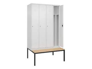 locker voor scheiding van kleding,HxBxD 2120x1200x815mm,4vak - 2