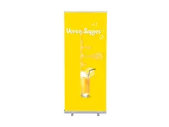Roll-Banner 85x200 complete set met print "Verse Sapjes"