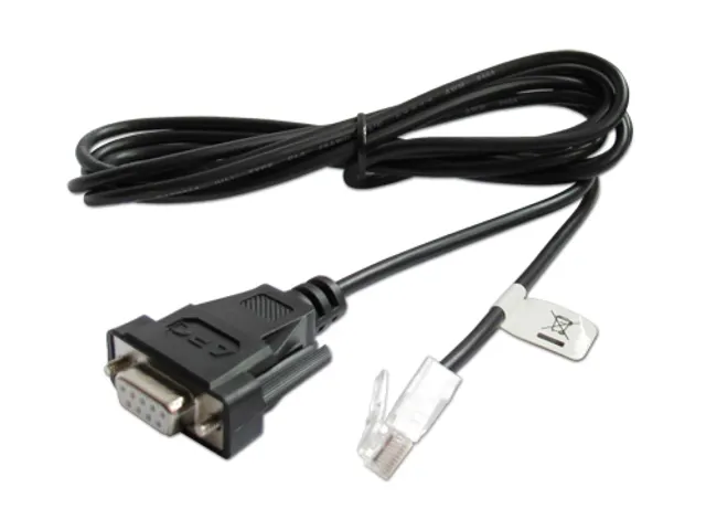 APC AP940-0625A, DB9, RJ45, 2 m, Zwart