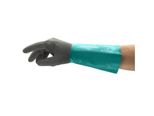 Ansell AlphaTec 58-535B nitril handschoenen, groen/grijs, maat 10