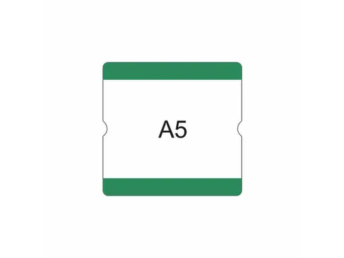 beschrijfbare hoes,markering HxB 216x231mm,PVC,groen