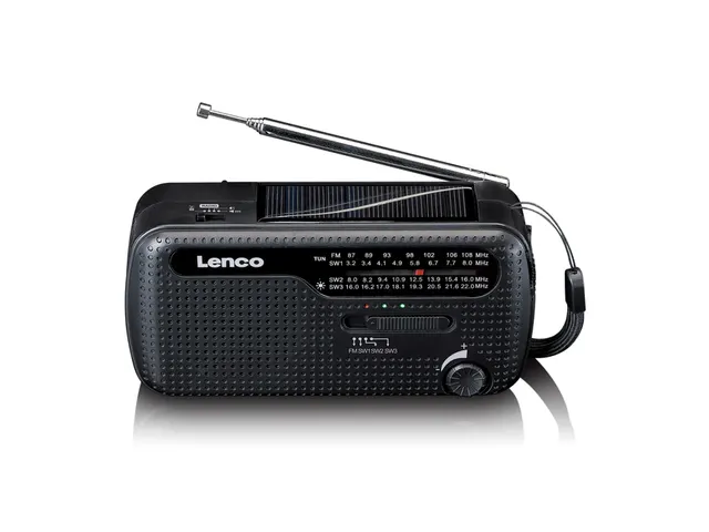 Lenco MCR-113BK Draagbare opwindbare noodradio, zaklamp en powerbank