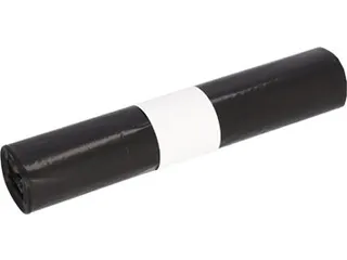 Vuilniszak 25 micron 40L 50x64cm LDPE zwart rol van 24 stuks - 2
