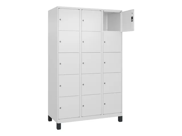 lockerkast,HxBxD 1950x1200x500mm,3x5vakken,vak B 400mm,cil.-slot