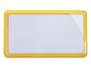 etikethouder,HxL 58x100mm,achterzijde magnetisch,geel - 2