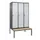 locker met bank,HxBxD 2120x1200x815mm,3vak,vak B 400mm,draaigrendel