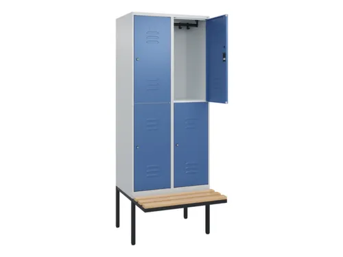 Dubbeldekse dekenkist,HxBxD 2120x800x815mm,2x2vak.,vak B 400mm