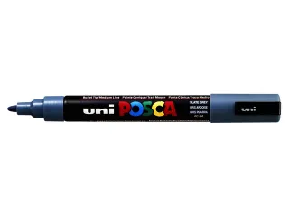 Verfstift Posca PC5M Medium Punt 1,8-2,5mm Leisteengrijs - 2