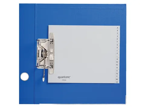 Ordneralfabet Quantore 2-gaats 18x23cm Pp Grijs A-z