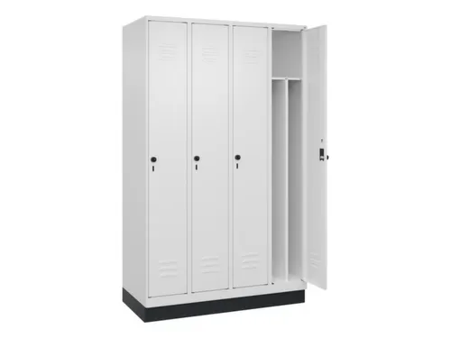 locker voor scheiding van kleding,HxBxD 1950x1200x500mm,4vak