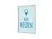 Kliklijst A1 complete set met print "Hier melden" Blauw