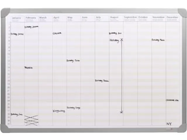 Magnetisch Jaarplanner Desq 60x90cm