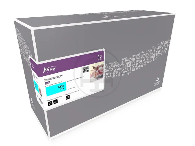 AS20195 ASTAR OKI 46507507 C6xx toner Cyaan