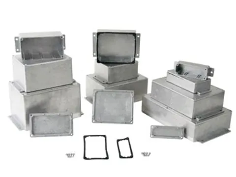 Waterdichte Gegoten Aluminium Behuizing Met Flens