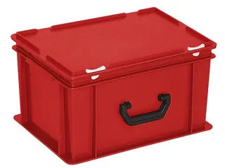 Euronorm Koffer Hxlxb 230x400x300mm 21l 1 Handgreep Rood - 1