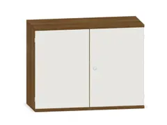 kantoorkast,HxBxD 770x1000x430mm,decor romp noten,decor front wit