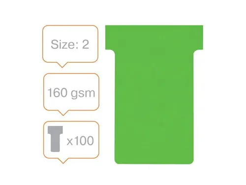 Planbord T-kaart Nobo nr 2 48mm groen