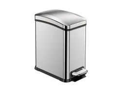 Rechthoekige Pedaalemmer New Rejoice Step Bin 8 Liter Mat Rvs