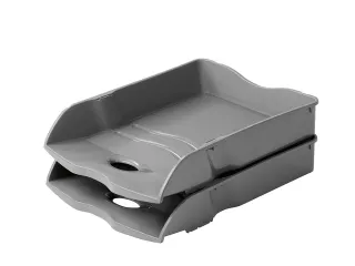 Brievenbak HAN Re-LOOP A4/C4 stapel- en nestbaar, grijs 100% gerecycle - 2