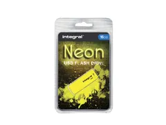 USB stick 2.0 Integral Neon USB-A 16GB geel