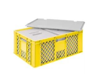 Euronorm-stapelbak,m. 2isoleerboxen,HxLxB 240x600x400mm,43/10,4l,HDPE - 2