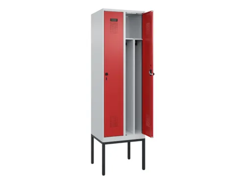 locker voor scheiding van kleding,HxBxD 2120x600x500mm,2vak