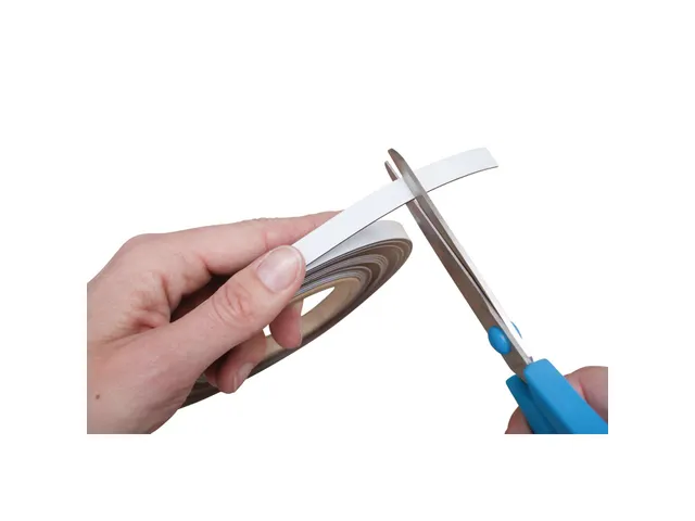 Bande magnétique MAUL 10mx10mmx1mm effaçable blanc