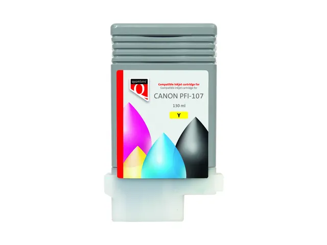 Inktcartridge Quantore alternatief tbv Canon PFI-107 6708B001 geel