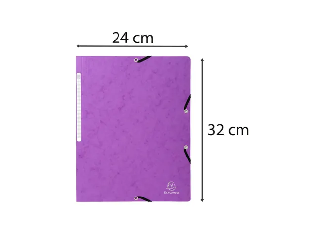 Elastomap zonder klep glanskarton 400gm² A4-Paars