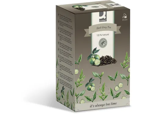 Q-connect thee Earl Grey doos van 20 zakjes a 1,5gram