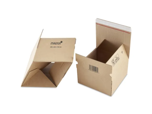 Boîte postale 220x185mm 1 cannelure Fond automatique Adhésif Brun 50