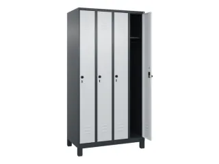 locker,HxBxD 1950x1000x500mm,4vak,vak B 250mm,draaigrendel,voeten - 2