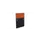 baliepaneel,v. bureau,aanbouw links,B 800mm,CC-zwart,BN3012-oranje
