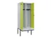 locker met bank,voor scheiding van kleding,HxBxD 2120x800x815mm,2vak