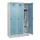 locker,HxBxD 1950x1200x500mm,3vak,vak B 400mm,draaigrendel,sokkel