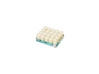 Bolsius Kaars Stomp Ø5 x 10cm Ivoor 20u, Tray 20 stuks