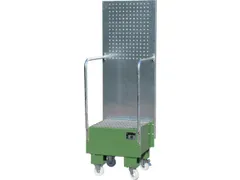 verrijdbare opvangbak,v. 1x60l vat,opvangvol. 60l,HxBxD 1775x590x570mm