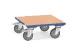 Plateau Roulant charge max 400kg 600x600mm plateau bois